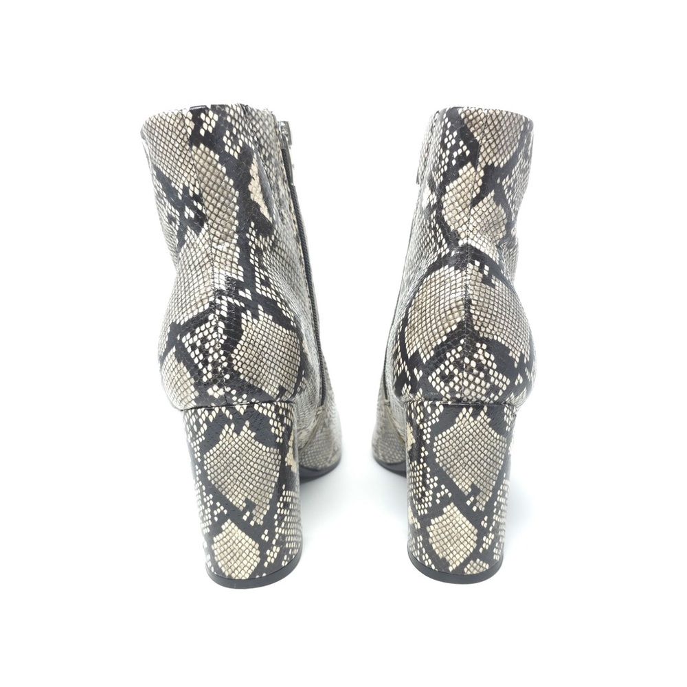 New Marc Fisher Greneda2 Snakeskin Leather Pointed Toe Ankle Boots - Picture 4 of 10